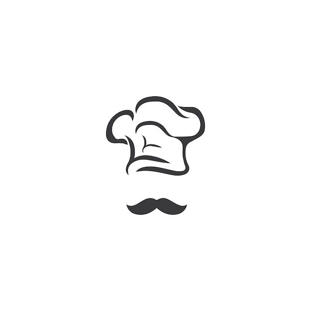 plantilla del logotipo del chef de sombrero