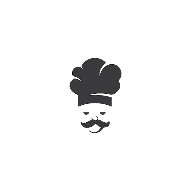 plantilla del logotipo del chef de sombrero
