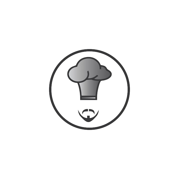 Plantilla de logotipo de chef de sombrero