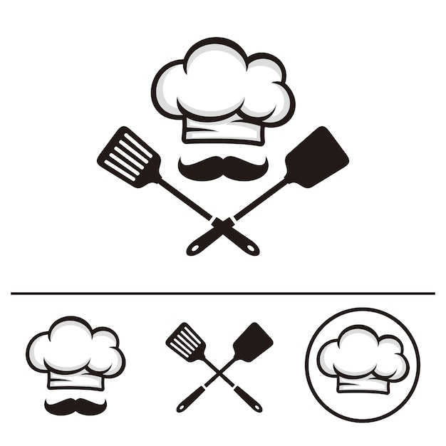 Vector plantilla de logotipo de chef