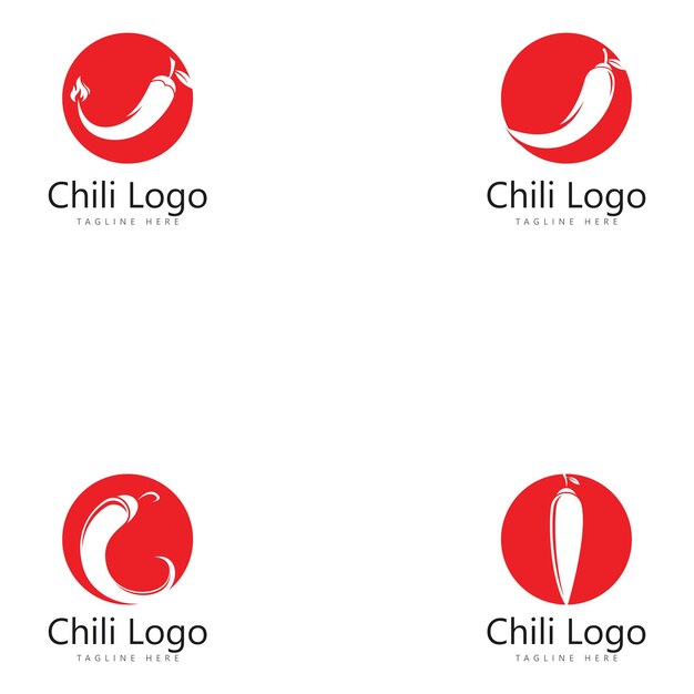 Plantilla de logotipo de chile