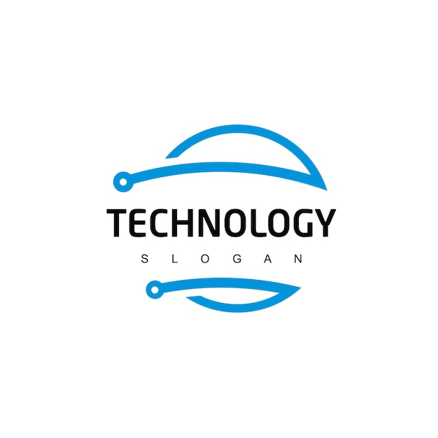 Plantilla de logotipo de circuito de tecnología