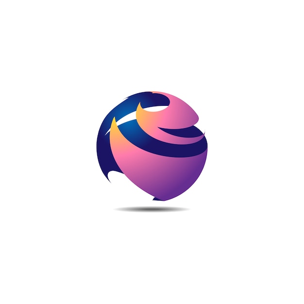 Plantilla de logotipo de círculo abstracto
