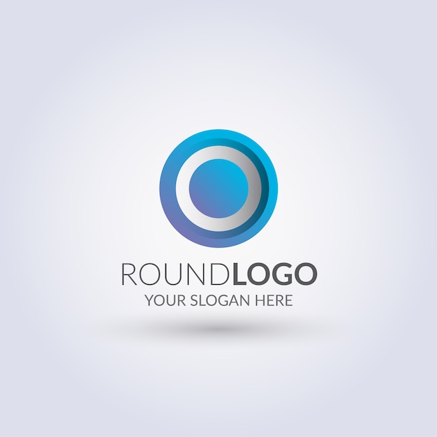 Plantilla de logotipo de círculo abstracto