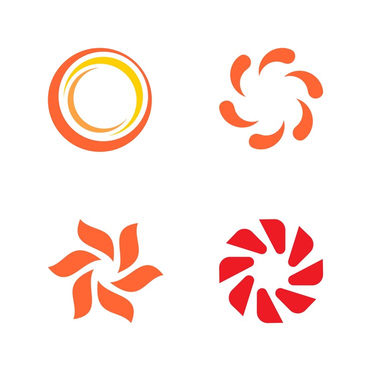 Vector plantilla de logotipo de círculo diseño de icono circular