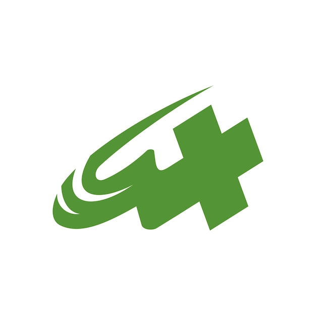 Plantilla de logotipo de clínica Ilustración de icono Identidad de marca Ilustración aislada y plana Gráfico vectorial