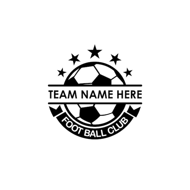 Plantilla de logotipo de club de fútbol