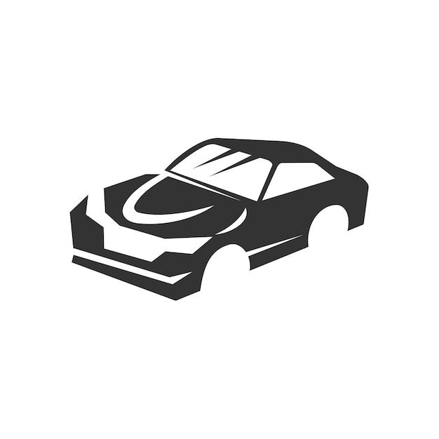 Plantilla de logotipo de coche Ilustración de icono Identidad de marca Ilustración aislada y plana Gráfico vectorial