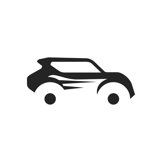 Plantilla de logotipo de coche ilustración de icono identidad de marca ilustración aislada y plana gráfico vectorial