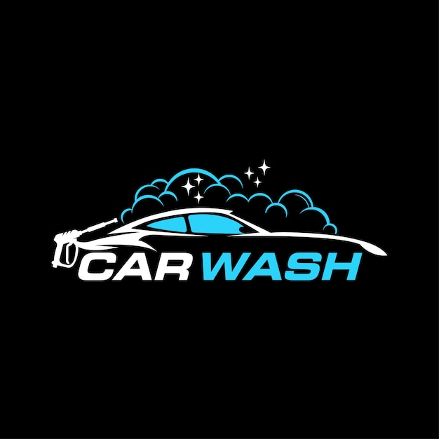 Plantilla de logotipo de coche de lavado de coches automotriz