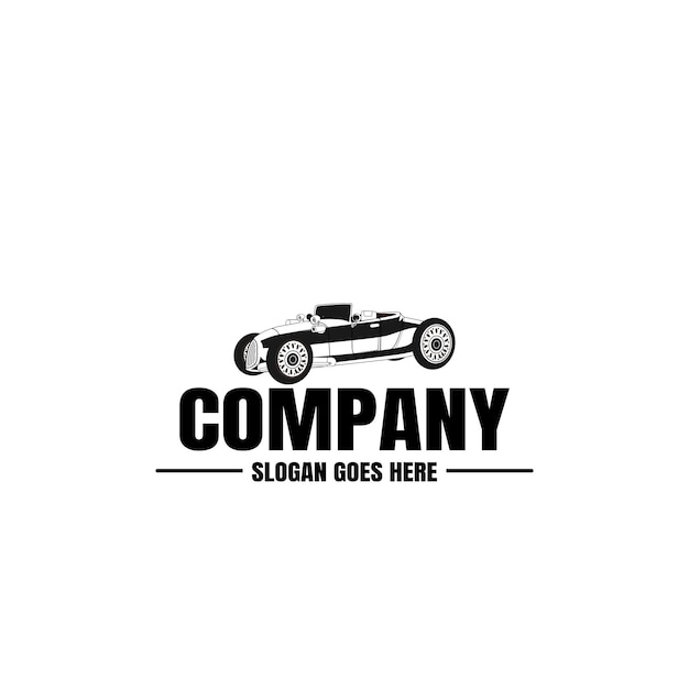 plantilla de logotipo de coches antiguos