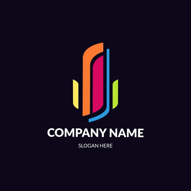 Plantilla de logotipo colorido