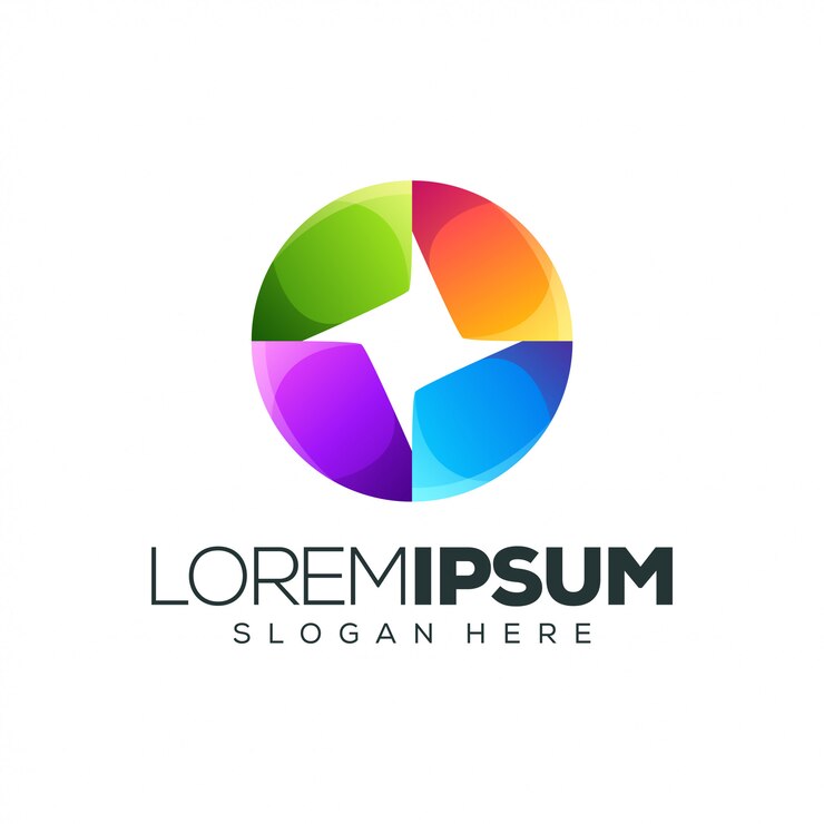 Vector plantilla de logotipo colorido