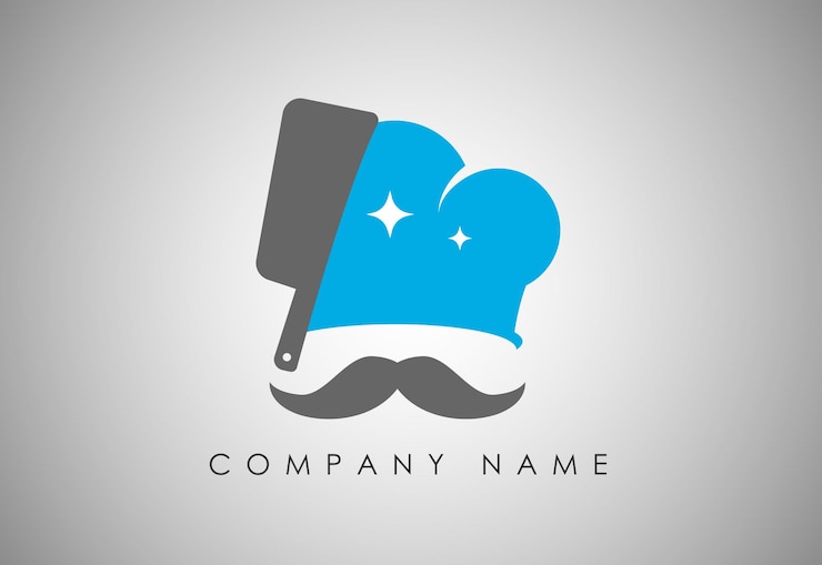 Plantilla de logotipo de comida casera Icono del logotipo del cocinero