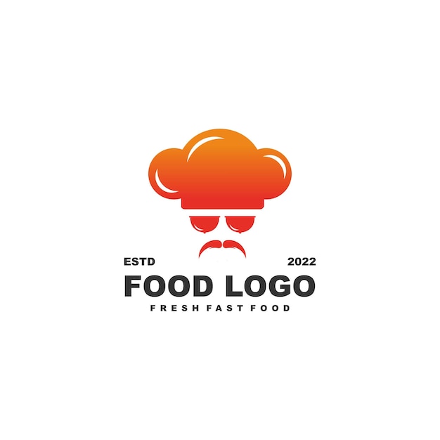 Vector plantilla de logotipo de comida y vector de insignia