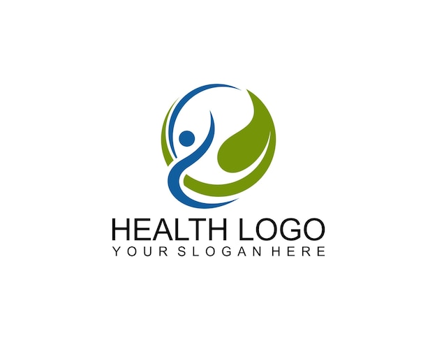 Plantilla de logotipo de concepto de cuidado de la salud creativa