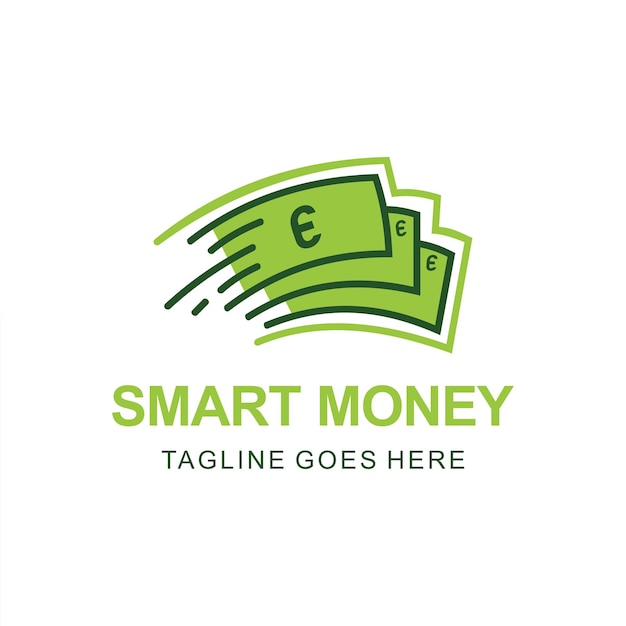 Plantilla del logotipo del concepto de dinero vectorial
