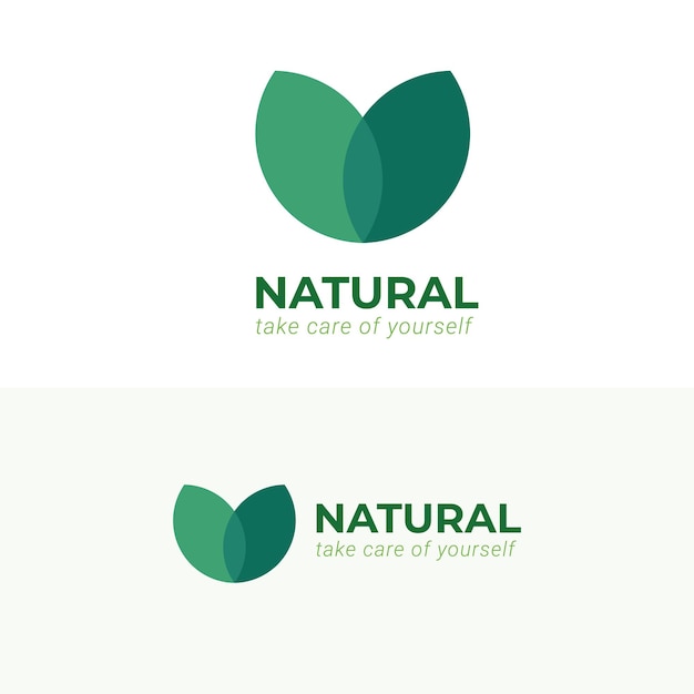 Plantilla de logotipo de concepto natural. adecuado para su empresa en el campo de la naturaleza