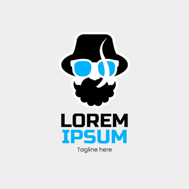 plantilla de logotipo con concepto de vapeo