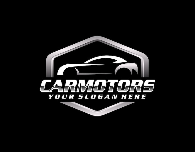Plantilla de logotipo de concesionario de automóviles degradado