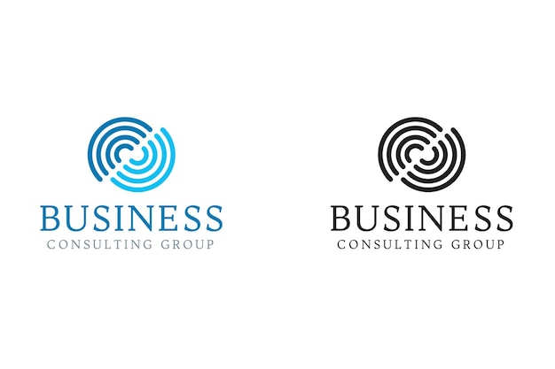 Plantilla de logotipo de consultoría empresarial