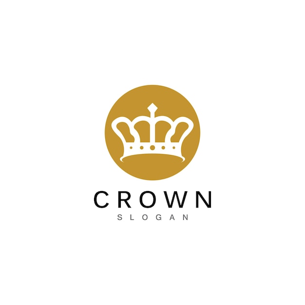 Plantilla de logotipo de corona