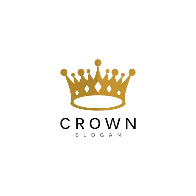 Plantilla de logotipo de corona