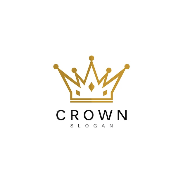 Plantilla de logotipo de corona