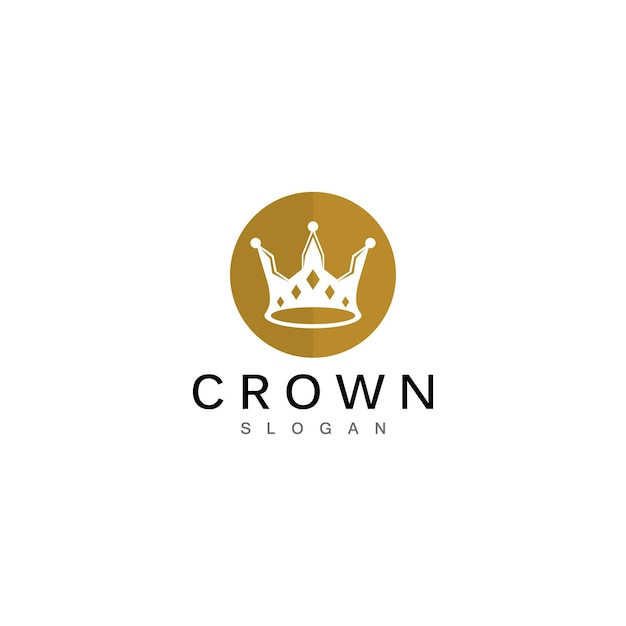 Plantilla de logotipo de corona