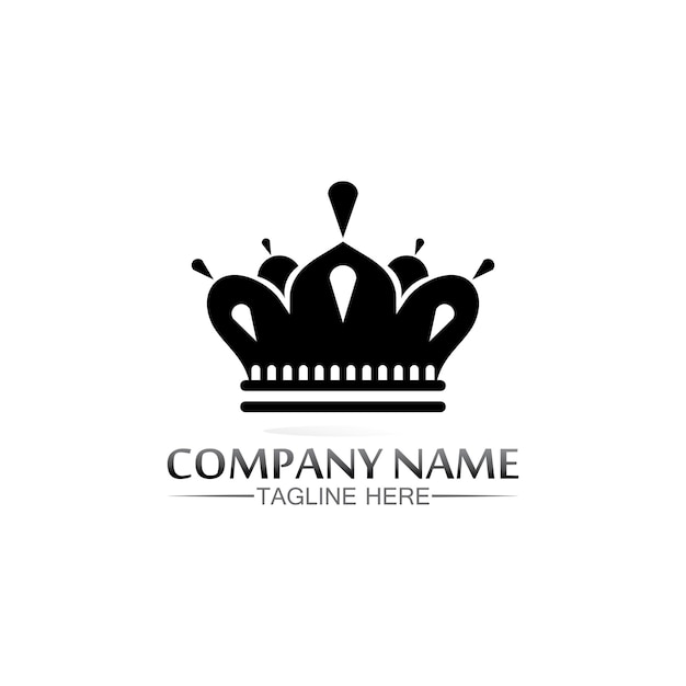 Plantilla de logotipo de corona