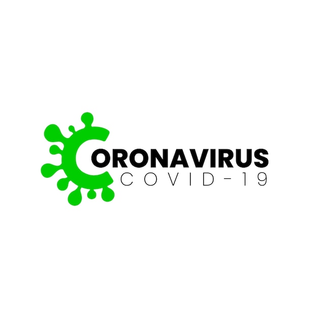 Plantilla de logotipo de coronavirus