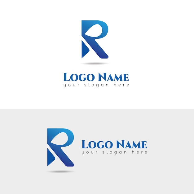 Plantilla de logotipo corporativo creativo r