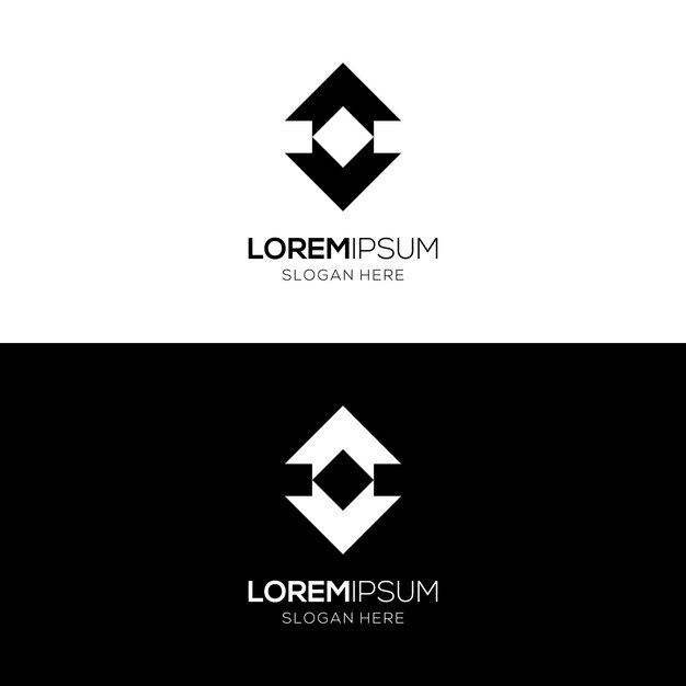 Una plantilla de logotipo corporativo geométrico potente y memorable