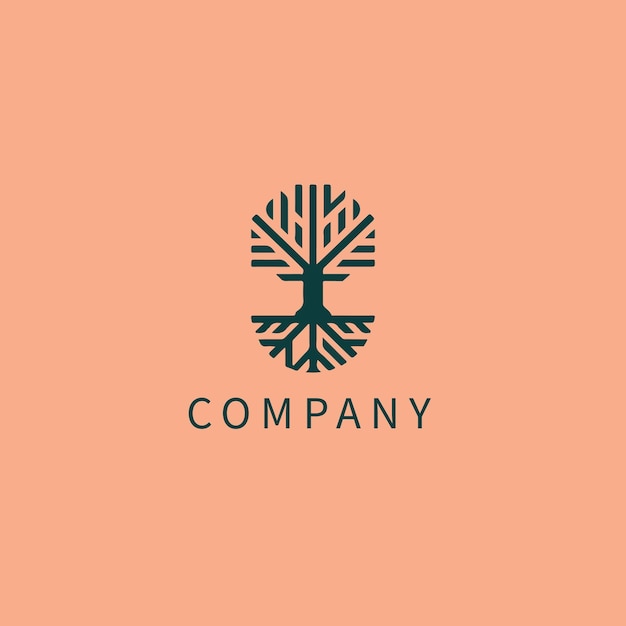 La plantilla para un logotipo corporativo minimalista