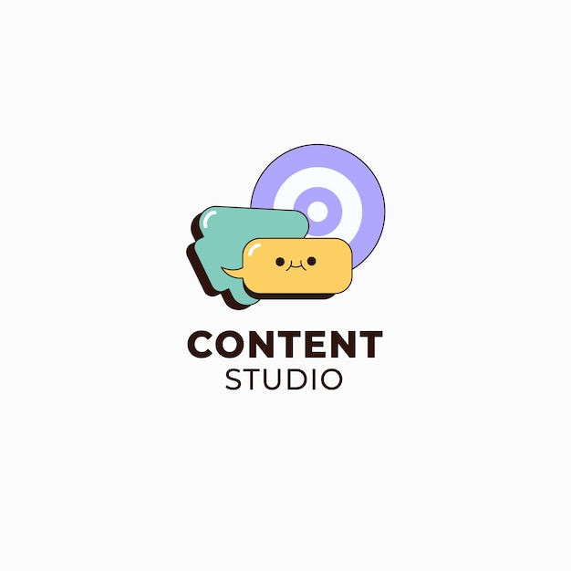 plantilla de logotipo del creador de contenido