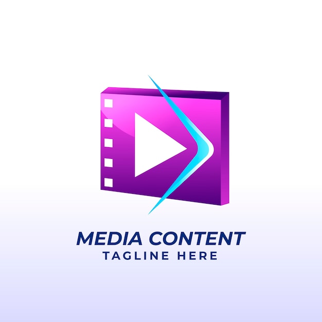plantilla de logotipo del creador de contenido