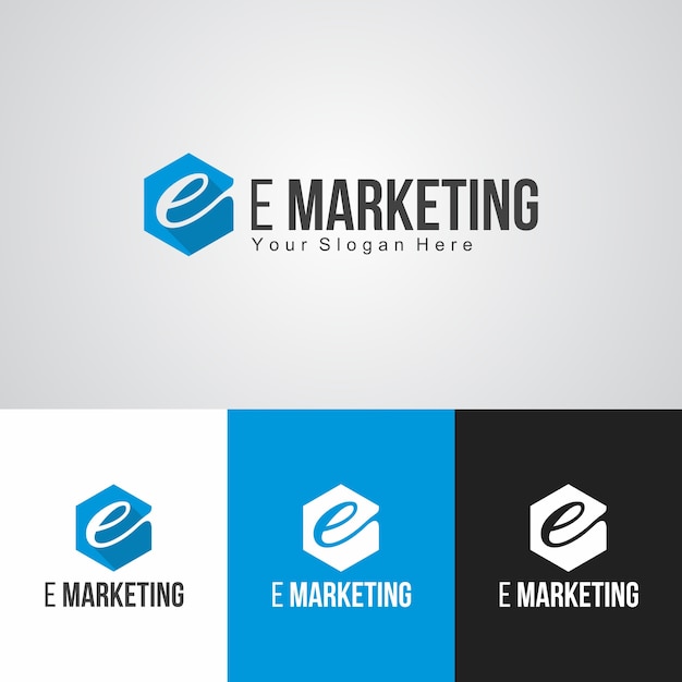 Plantilla de logotipo de Creative E Marketing