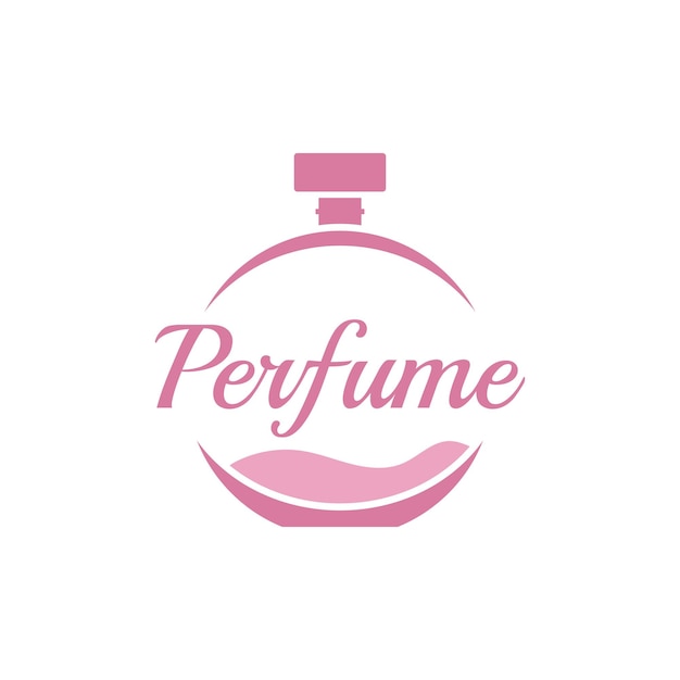 Plantilla de logotipo creativo de botella de perfume vectorial Perfecta para su empresa o marca de perfumería