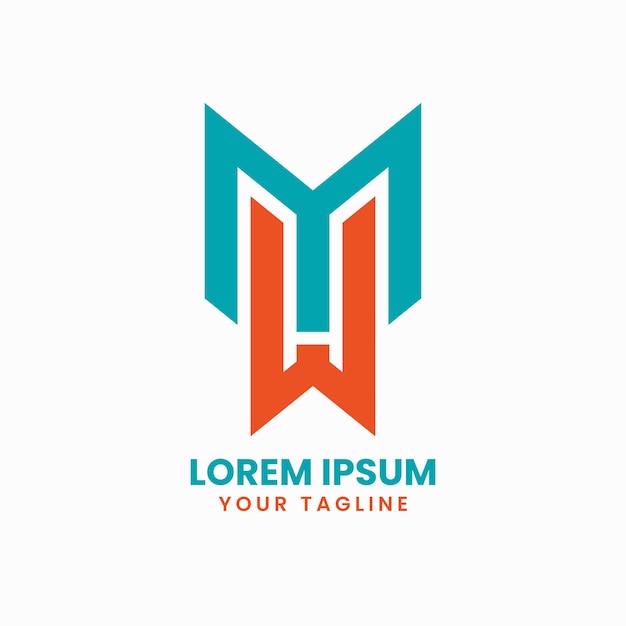 Plantilla de logotipo creativo de letra m