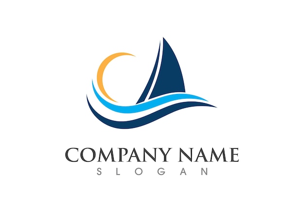 Plantilla de logotipo de crucero