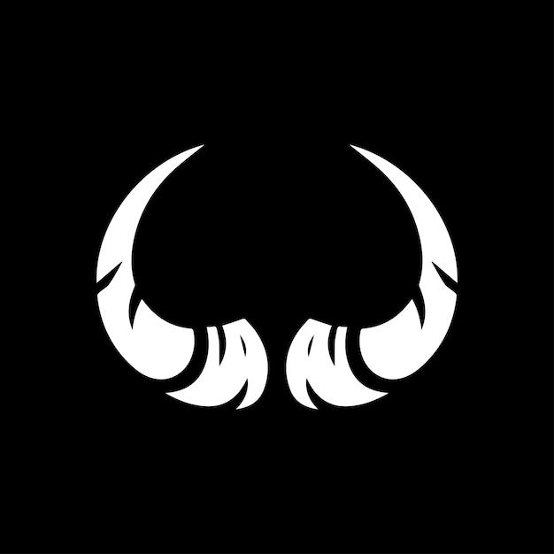 plantilla de logotipo de cuerno elemento de logotipo ilustración vectorial de cuerno