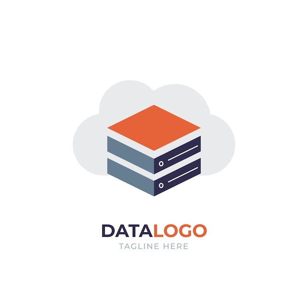 Plantilla de logotipo de datos creativos