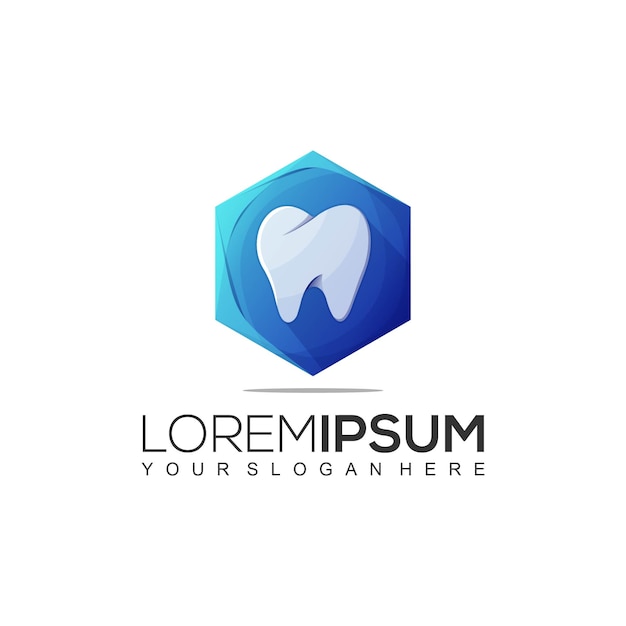 PLANTILLA DE LOGOTIPO DENTAL DE PENTAGON