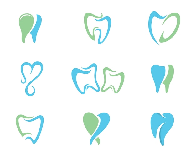 Plantilla de logotipo dental de sonrisa