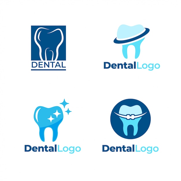 Vector plantilla de logotipo dental