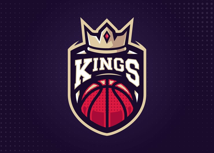Vector plantilla de logotipo de deportes de baloncesto de kings para equipos deportivos y torneos