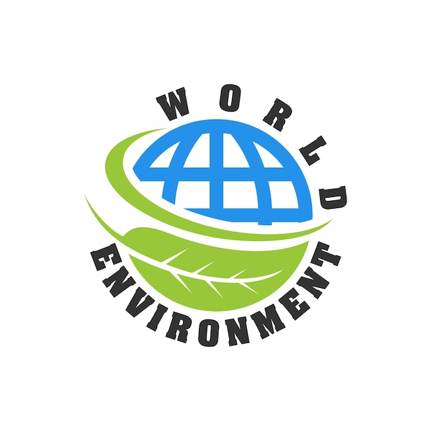 Vector plantilla de logotipo de día mundial del medio ambiente