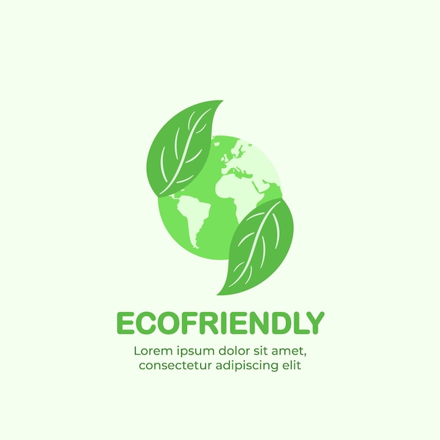 Plantilla de logotipo del Día de la Tierra ecológica