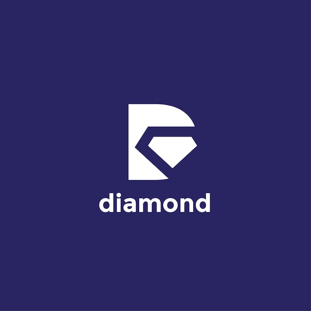 Plantilla de logotipo de diamante