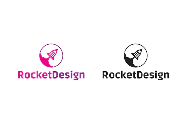 Plantilla de logotipo de diseño de cohete